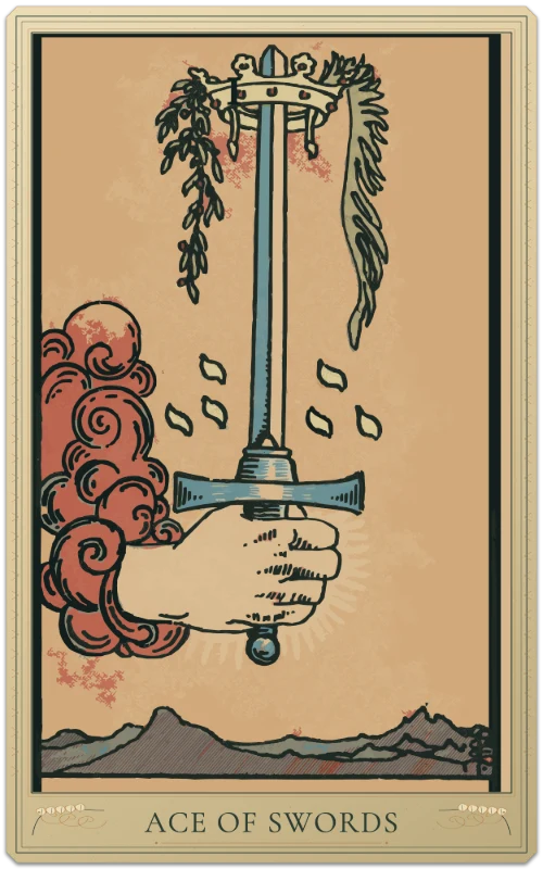 Ace of Swords, Waite–Smith tarot