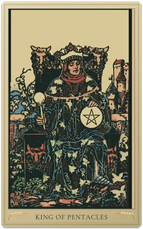 King of Pentacles, Waite–Smith tarot