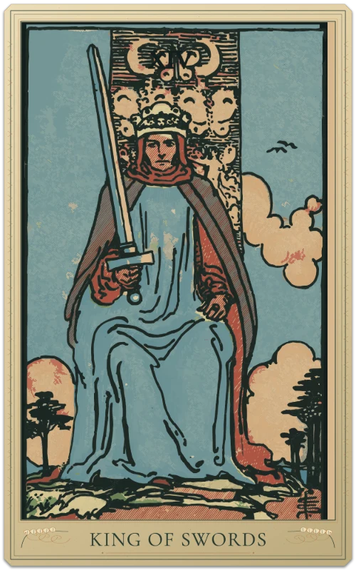 King of Swords, Waite–Smith tarot