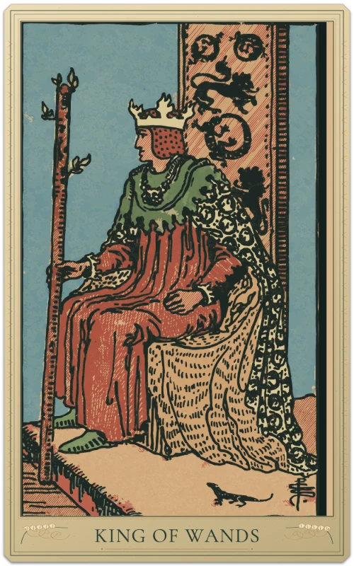 King of Wands, Waite–Smith tarot