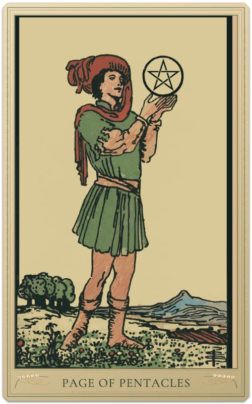 Page of Pentacles, Waite–Smith tarot