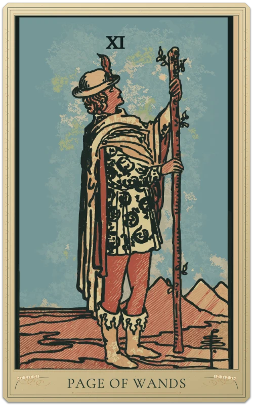 Page of Wands, Waite–Smith tarot