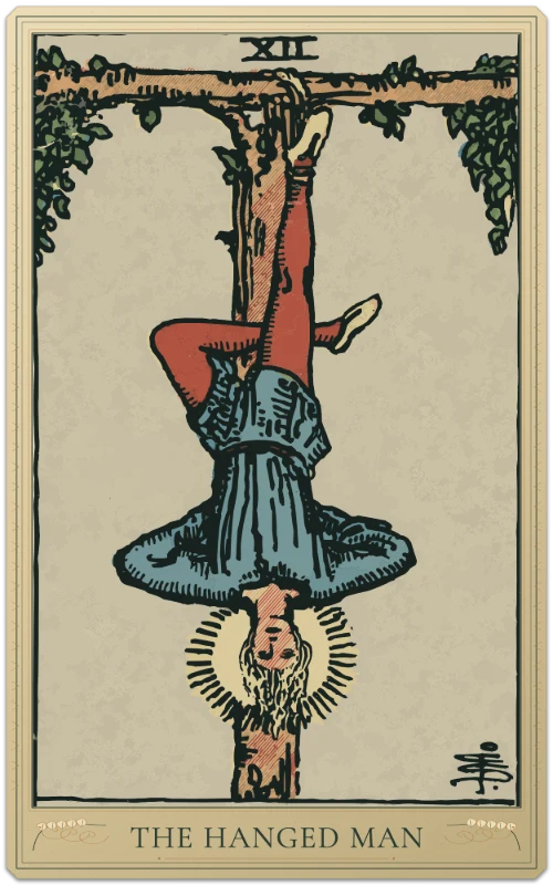 The Hanged Man, Waite–Smith tarot