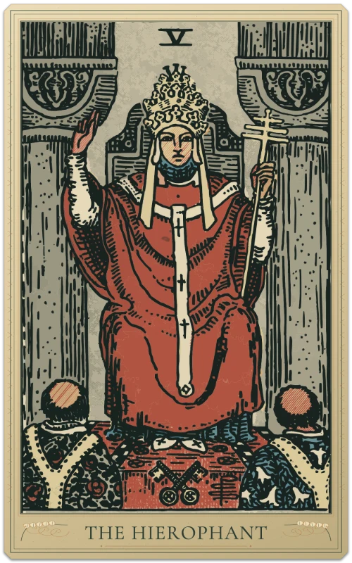The Hierophant, Waite–Smith tarot