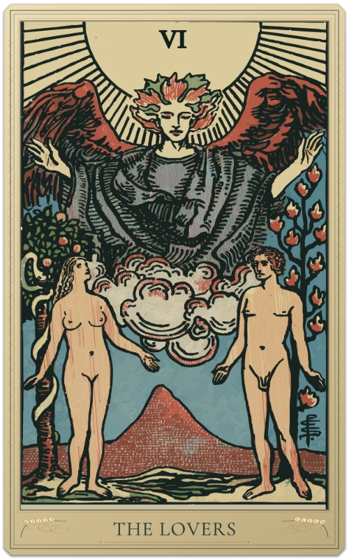 The Lovers, Waite–Smith tarot