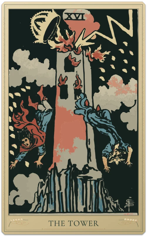 The Tower, Waite–Smith tarot