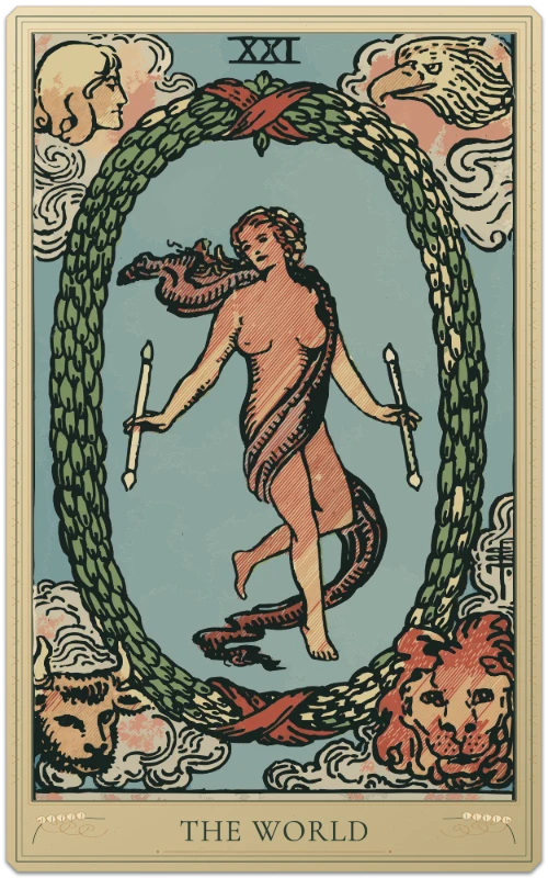 The World, Waite–Smith tarot